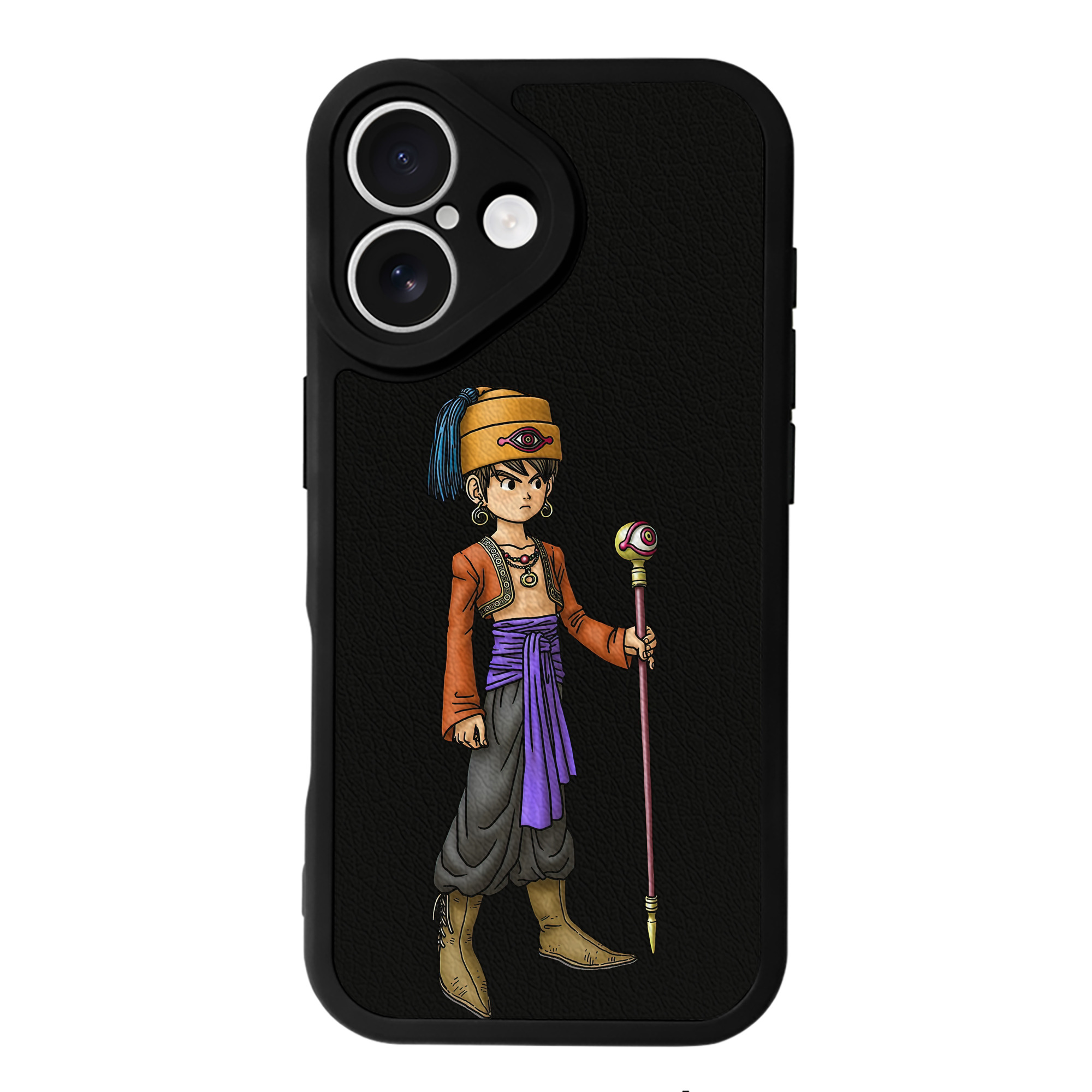 （画像用） ドラゴンクエスト Doragon Kuesuto Dragon Quest 【iPhone 16シリーズ対応】シリコンスマホケース（レザー調） 材質：シリコン